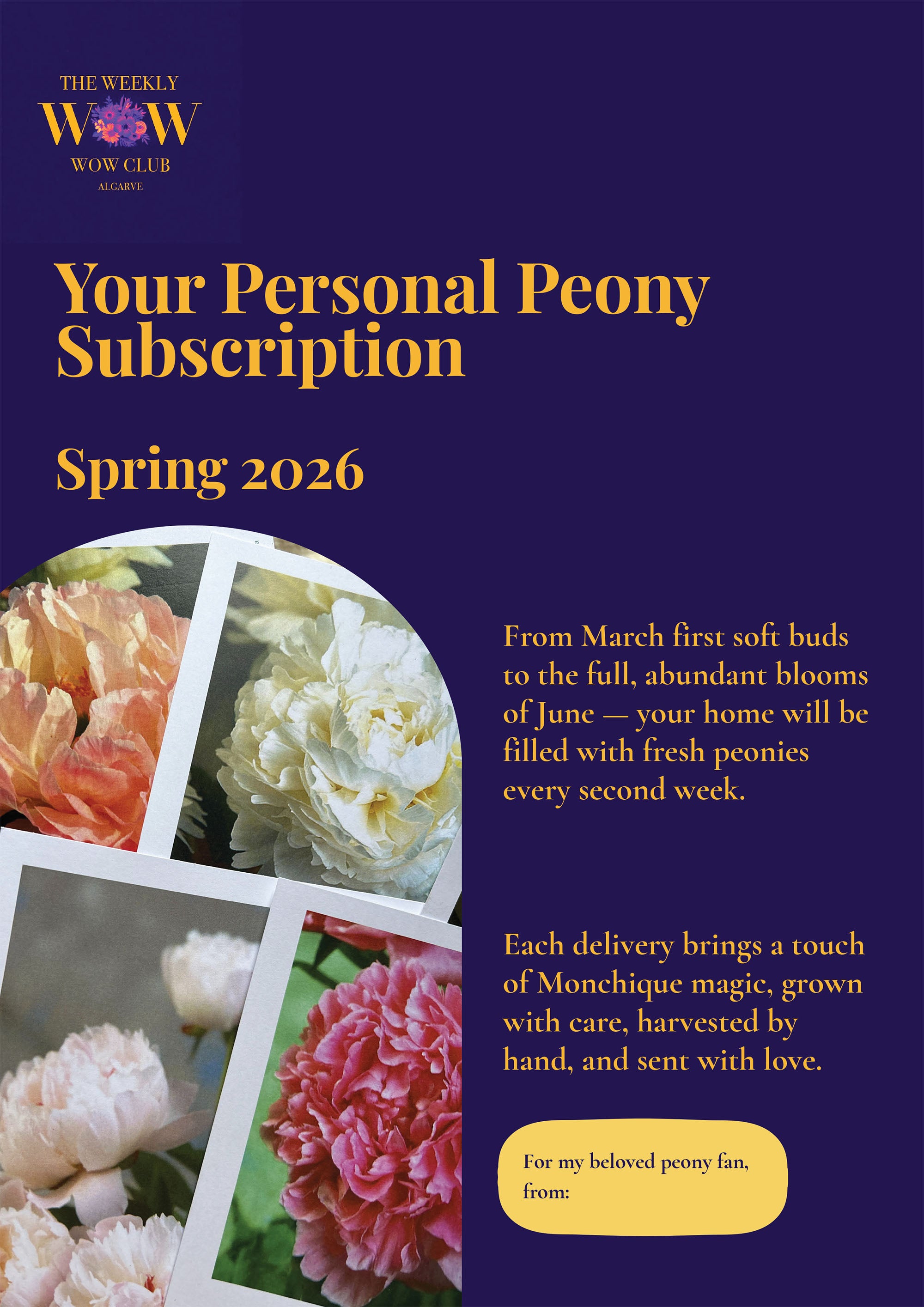 Weekly WOW Peony Subscription